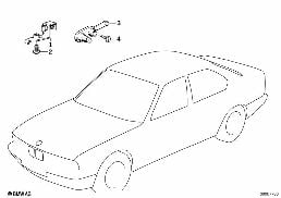 Interrupteurs divers diagram for BMW 6 Series E24 633CSi