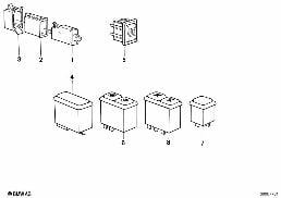 Contacteur-console centrale diagram for BMW 6 Series E24 633CSi
