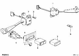 STEERING COLUMN SWITCH diagram for BMW 3 Series E30 325ix