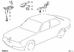 VARIOUS SWITCHES diagram for BMW 3 Series E30 325ix