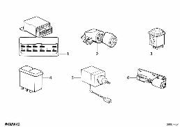VARIOUS SWITCHES diagram for BMW 5 Series E34 520i