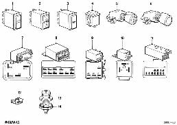 VARIOUS SWITCHES diagram for BMW 5 Series E28 525i