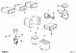 VARIOUS SWITCHES diagram for BMW 3 Series E30 318i