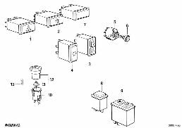 VARIOUS SWITCHES diagram for BMW 5 Series E28 524td