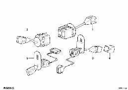STEERING COLUMN SWITCH diagram for BMW 8 Series E31 850Ci