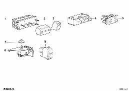 VARIOUS SWITCHES diagram for BMW 8 Series E31 850Ci