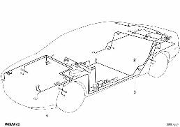CABLE HARNESS diagram for BMW 8 Series E31 850Ci