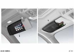 GLASSES/CD/DVD CASE BMW LINES diagram for BMW 3 Series F30 LCI 328i