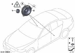 SINGLE PARTS F REAR DOOR TOP-HIFI SYST.