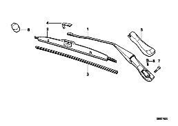 SINGLE COMPONENTS FOR WIPER ARM