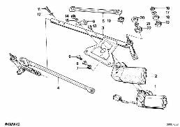 個別部品、ウィンドウ ウォッシャー diagram for BMW 7 Series E23 735i