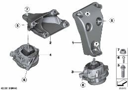ENGINE SUSPENSION diagram for BMW 3 Series F30 328i