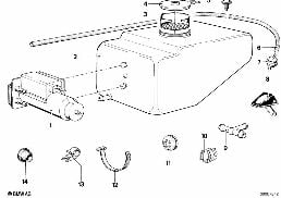 SINGLE PARTS FOR WINDSHIELD CLEANING diagram for BMW 3 Series E21 318