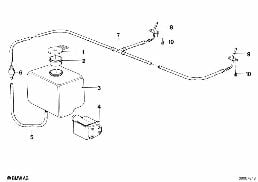 ชิ้นส่วนแยก,ระบบล้างทำความสะอาดกระจกหน้า diagram for BMW 5 Series E12 518