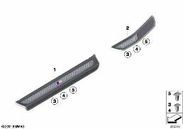 RETROFIT, M COVER, ENTRANCE diagram for BMW 6 Series F12 LCI 640i