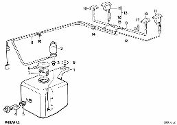 SINGLE PARTS FOR WINDSHIELD CLEANING diagram for BMW 3 Series E30 325ix