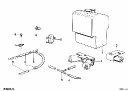 Lave-projecteurs diagram for BMW 6 Series E24 628CSi