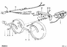 SINGLE PARTS FOR HEAD LAMP CLEANING diagram for BMW 7 Series E23 728