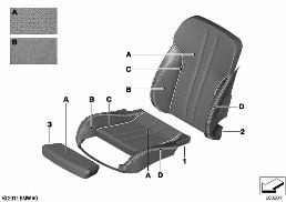 ConfortシートIndiv.カバー､climateレザー diagram for BMW 6 Series F13 LCI 650i