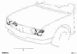 RETROFIT KIT, HEADLIGHT CLEANING SYSTEM diagram for BMW 5 Series E28 524td