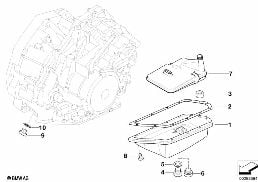 GACVT16Z Miska olejowa/Filtr oleju diagram for BMW MINI R50 Cooper
