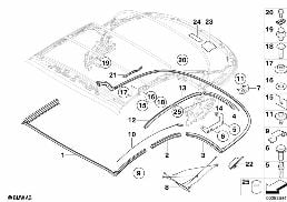FOLDING TOP MOUNTING PARTS