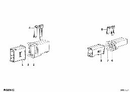 Kabelsteckverbindung-Halter diagram for BMW 7 Series E32 750iL