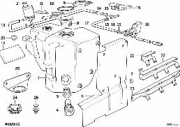WINDSHIELD CLEANING diagram for BMW 8 Series E31 850Ci