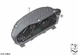 INSTRUMENT CLUSTER diagram for BMW 3 Series F34 GT 328i