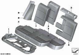 R クッション/カバー ベーシック シート diagram for BMW X3 F25 20dX