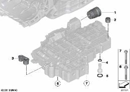 GA7AHSCD ชุดกลไกอิเล็กทรอนิกส์ diagram for BMW X6 E72 Hybrid Hybrid X6