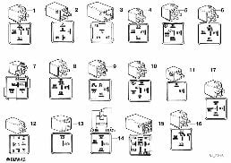 VARIOUS RELAYS diagram for BMW 3 Series E36 325i