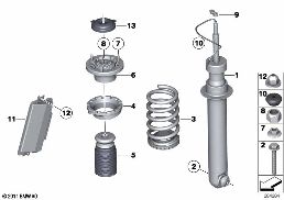 REAR SPRING STRUT EDC/CTRL UNIT/SENSOR