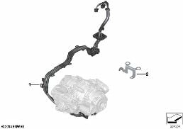WIRING HARNESS, REAR DIFFERENTIAL diagram for BMW X6 E71 30dX