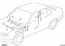 CAB diagram for BMW 5 Series E34 520i
