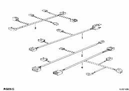 Kabelsatz Lenksäulenverstellung diagram for BMW 7 Series E32 750iL