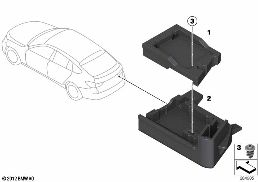 装置支座 diagram for BMW 5 Series F07 GT LCI 528i