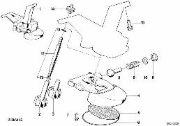 Alimentation huile/Pompe huile+entrainem diagram for BMW 5 Series E34 520i