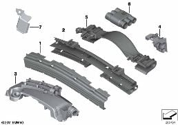 CABLE HOLDER/COVERING diagram for BMW X6 E71 30dX