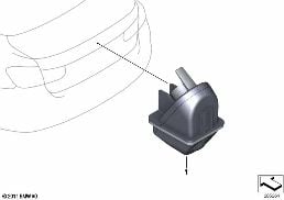 REVERSING CAMERA diagram for BMW 4 Series F36 Gran Coupé 420i