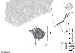 VACUUM PUMP WITH TUBES diagram for BMW 4 Series F33 LCI 435dX