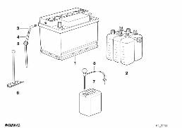 蓄電池 diagram for BMW 3 Series E36 M3