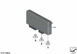 CONTROL UNIT, CENTRAL GATEWAY MODULE diagram for BMW X3 F25 28iX