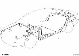 Faisceau de câbles principal diagram for BMW 7 Series E38 750iLS