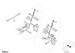Faisc.de cables p siege confort electr. diagram for BMW 5 Series E39 525td