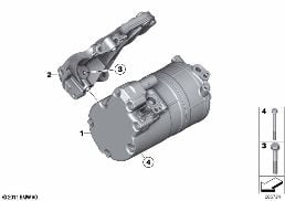 Ηλεκτρικός συμπιεστής συστ. κλιματισμού diagram for BMW 5 Series F10 LCI Hybrid 5