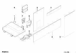 Composants de boîte à fusibles diagram for BMW 7 Series E38 750iLS