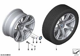 BMW LA WHEEL M STAR SPOKE 344 - 19''