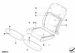 INDIVIDUAL COVER,KLIMA-LEATHER COMF.SEAT diagram for BMW X6 E71 50iX