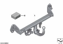 RETROFIT KIT TRAILER COUPLING DETACHABLE diagram for BMW 4 Series F33 425d